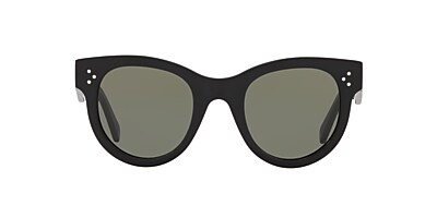 Celine CL4003IN 48 Smoke Brown & Black Sunglasses | Sunglass Hut 