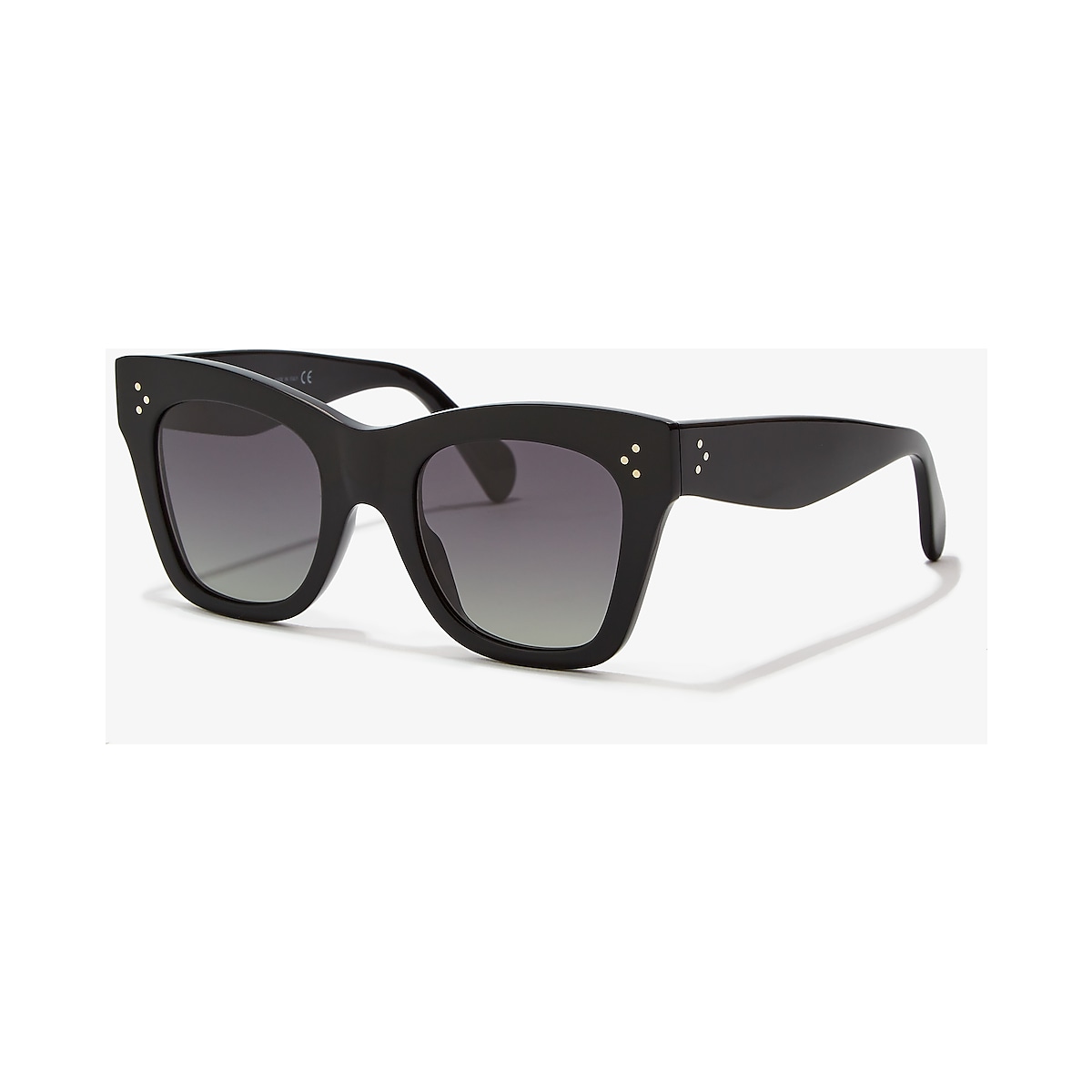 Celine CL4004IN 50 Grey Polar & Black Shiny Polarized Sunglasses
