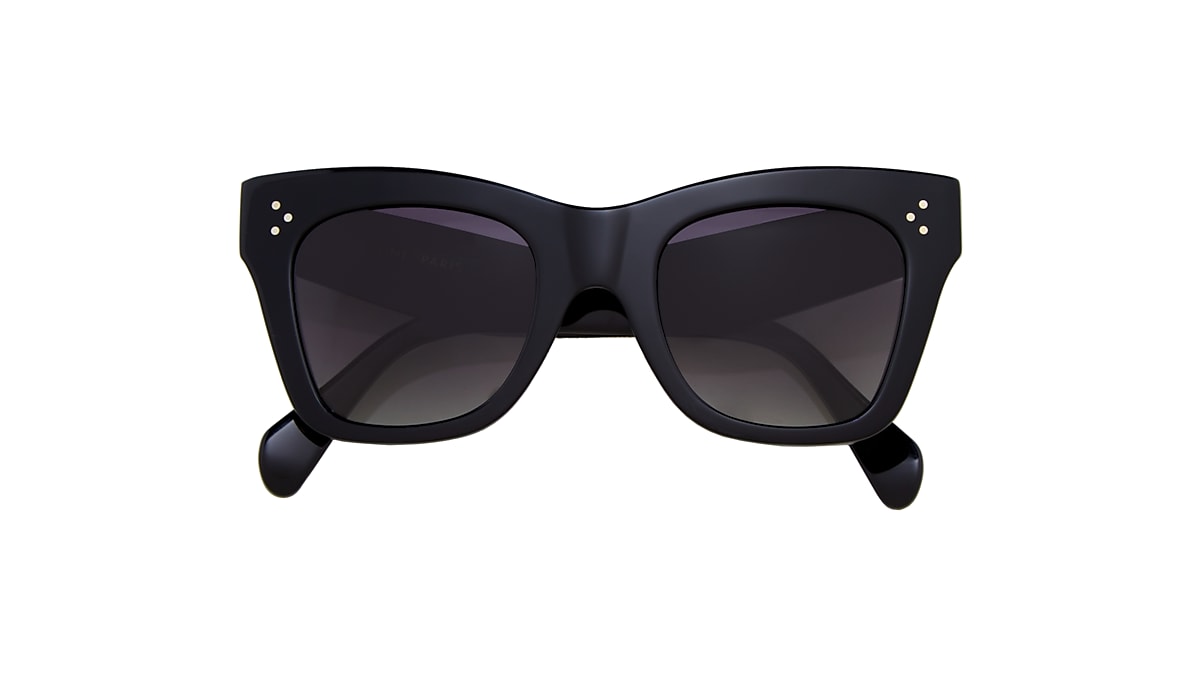 Celine CL4004IN 50 Grey Polar & Black Shiny Polarized Sunglasses
