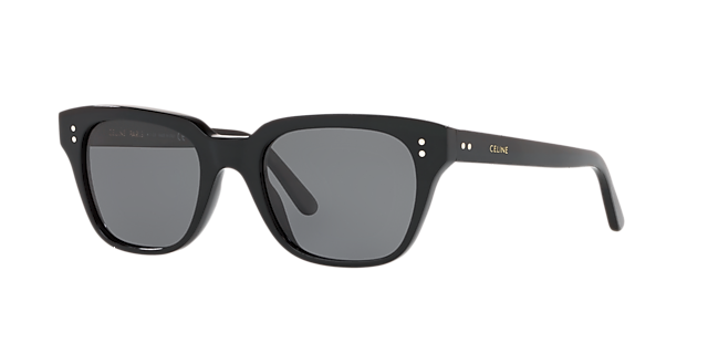 Celine CL40061I 51 Grey Polar & Black Shiny Polarized Sunglasses 