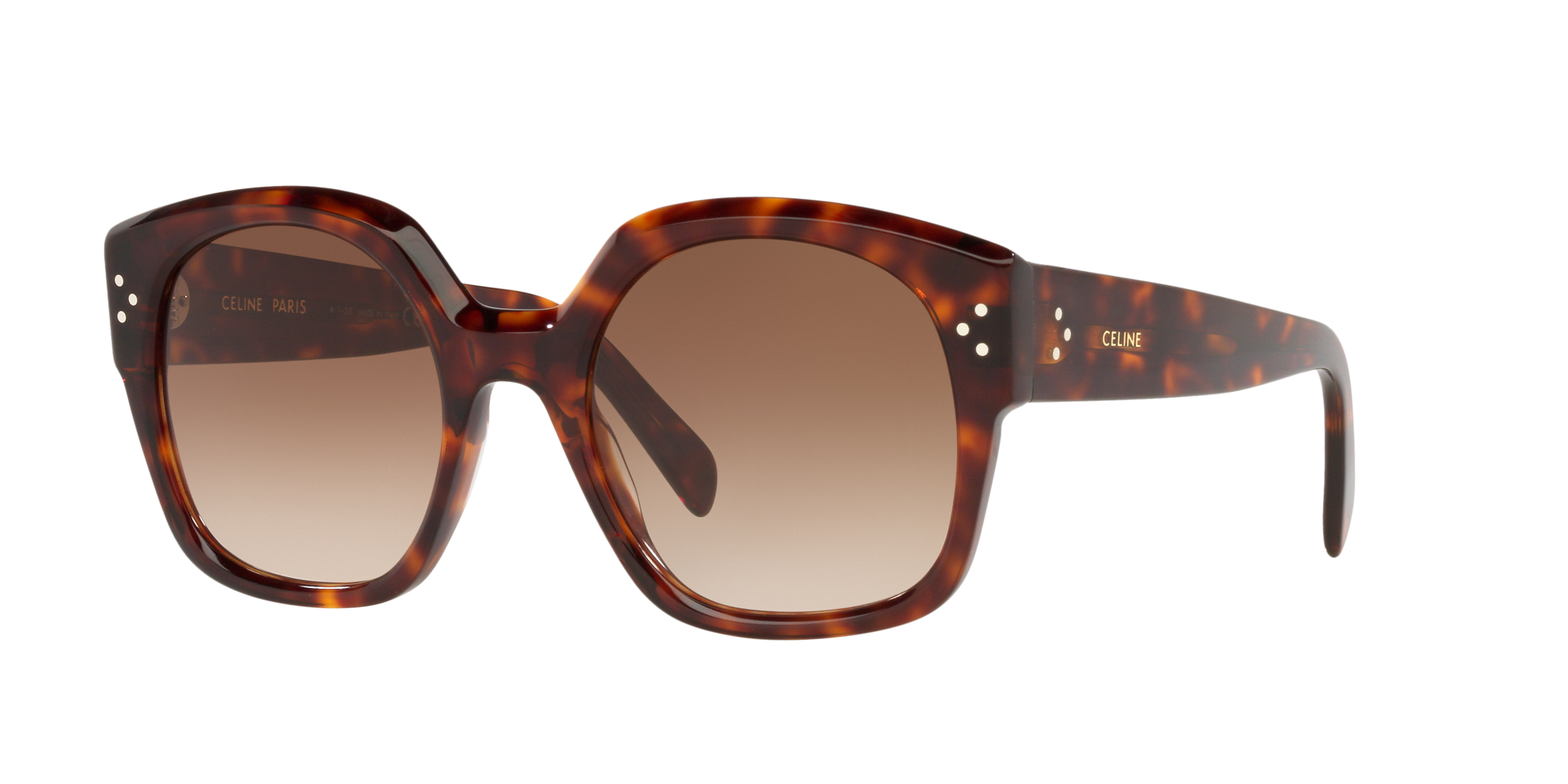 Celine CL40168I 55 Brown Grad \u0026 Tortoise Sunglasses | Sunglass Hut United  Kingdom