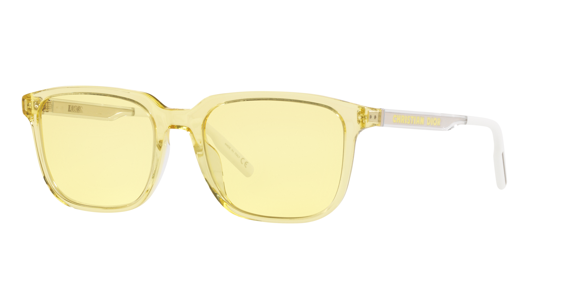 CD SU  Holographic Edition Yellow Square Sunglasses  DIOR