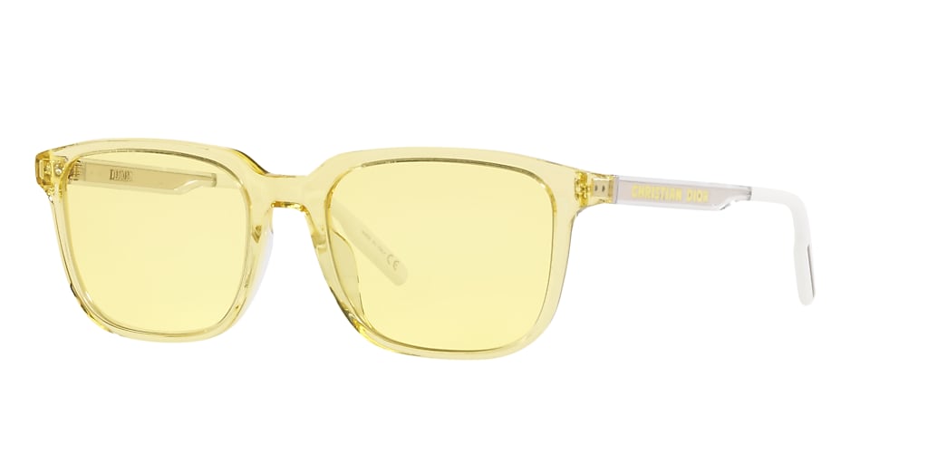 DIOR Diortag SU 56 Yellow & Yellow Sunglasses | Sunglass Hut Australia
