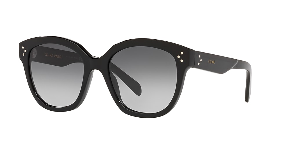 Celine CL40167I 55 Grey & Black Shiny Sunglasses | Sunglass Hut USA