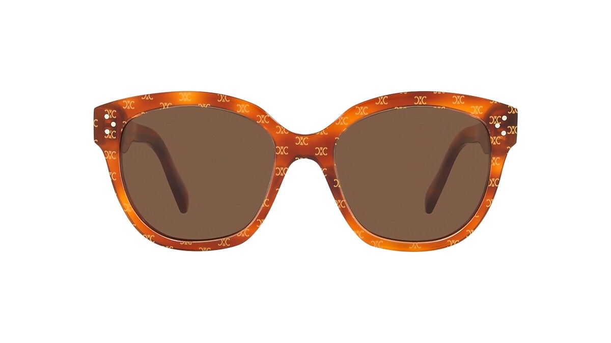 Celine CL40167I XXS (55 - 19) with Brown lenses and Gold  display picture 1