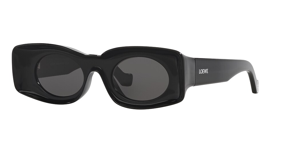 LOEWE LW40033I Black Shiny - Unisex Sunglasses, Grey Lens