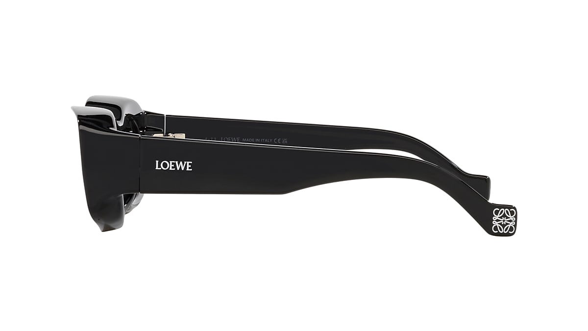 LOEWE LW40033I Black Shiny - Unisex Sunglasses, Grey Lens