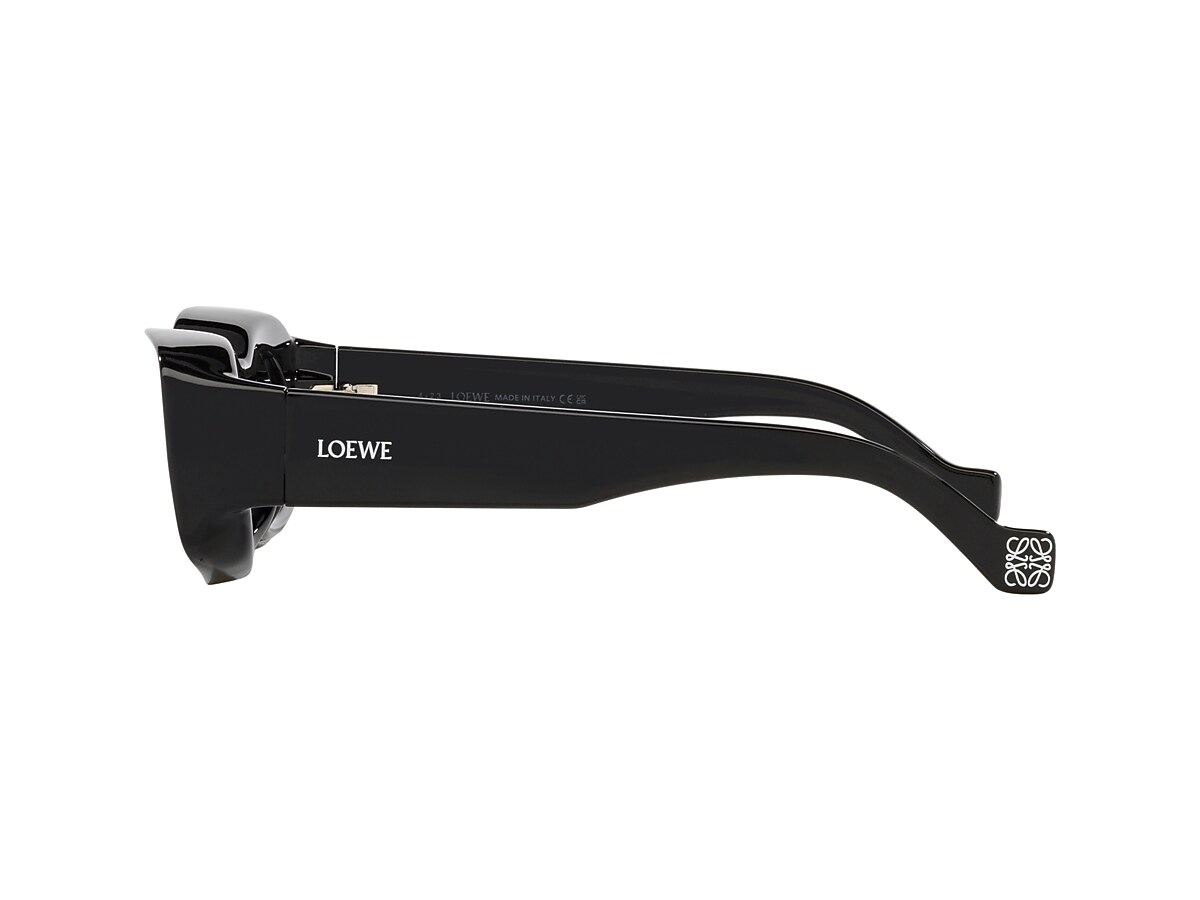 LOEWE LW40033I Black Shiny - Unisex Sunglasses, Grey Lens