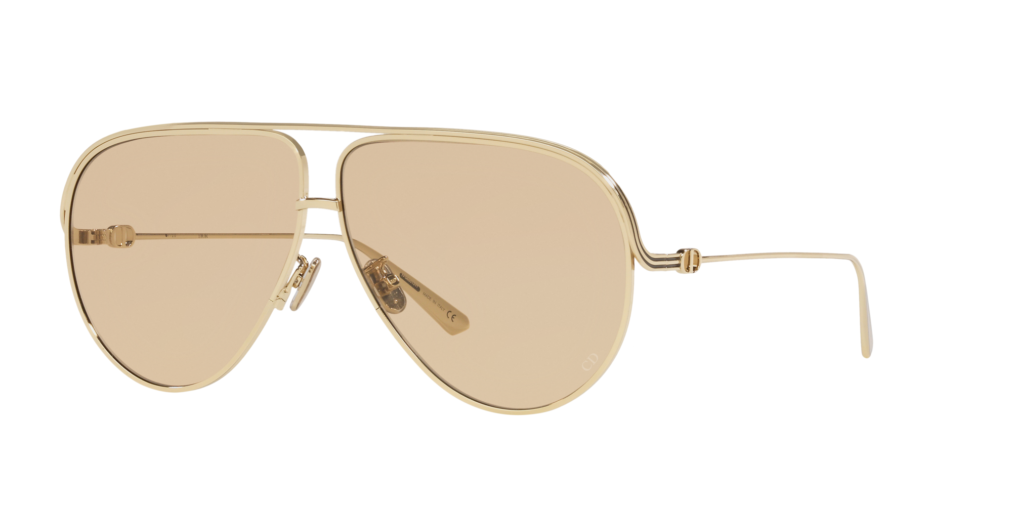 Christian Dior Aviator Split Gold Tone sunglasses  Christian dior  Sunglasses Dior