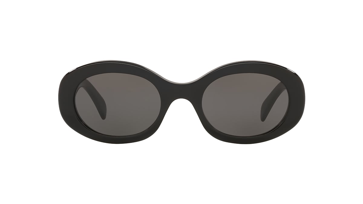Celine CL40194U 52 Grey & Black Shiny Sunglasses | Sunglass Hut Canada