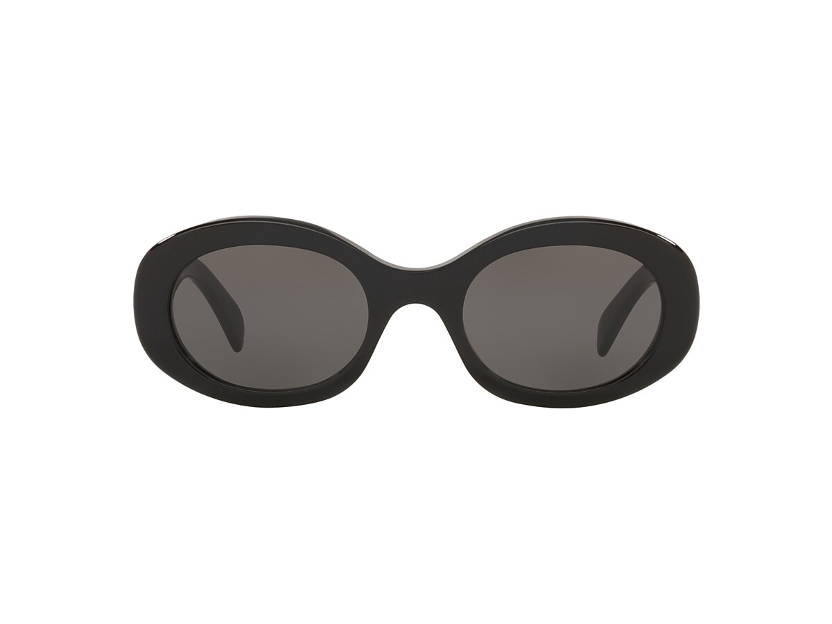 Celine CL40194U 52 Grey & Black Shiny Sunglasses | Sunglass 