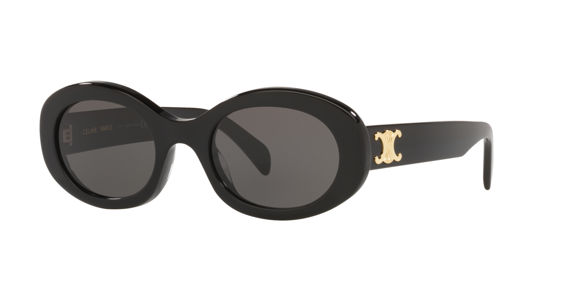 TRIOMPHE 09 SUNGLASSES IN ACETATE - BLACK | CELINE