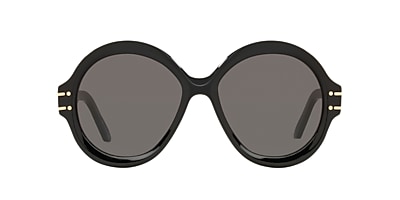 Dior black 2024 round sunglasses