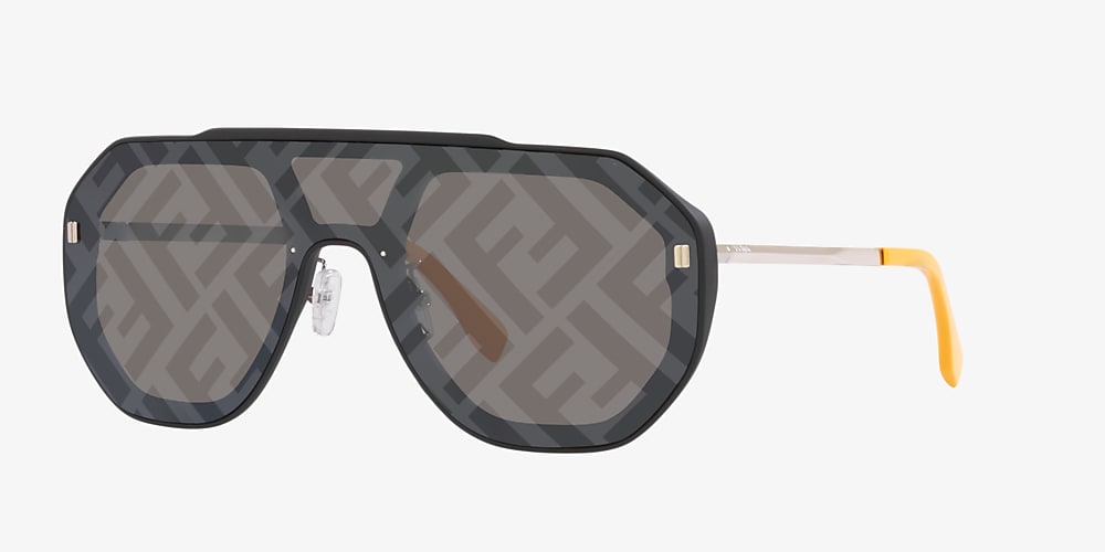 Fendi FE40006U 52 Grey & Black Sunglasses