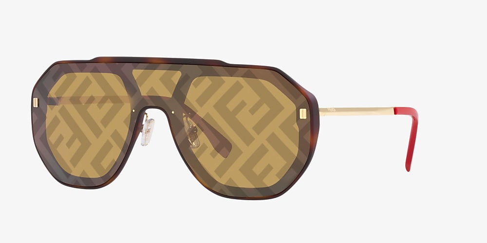Fendi FE40006U Brown & Tortoise Sunglasses
