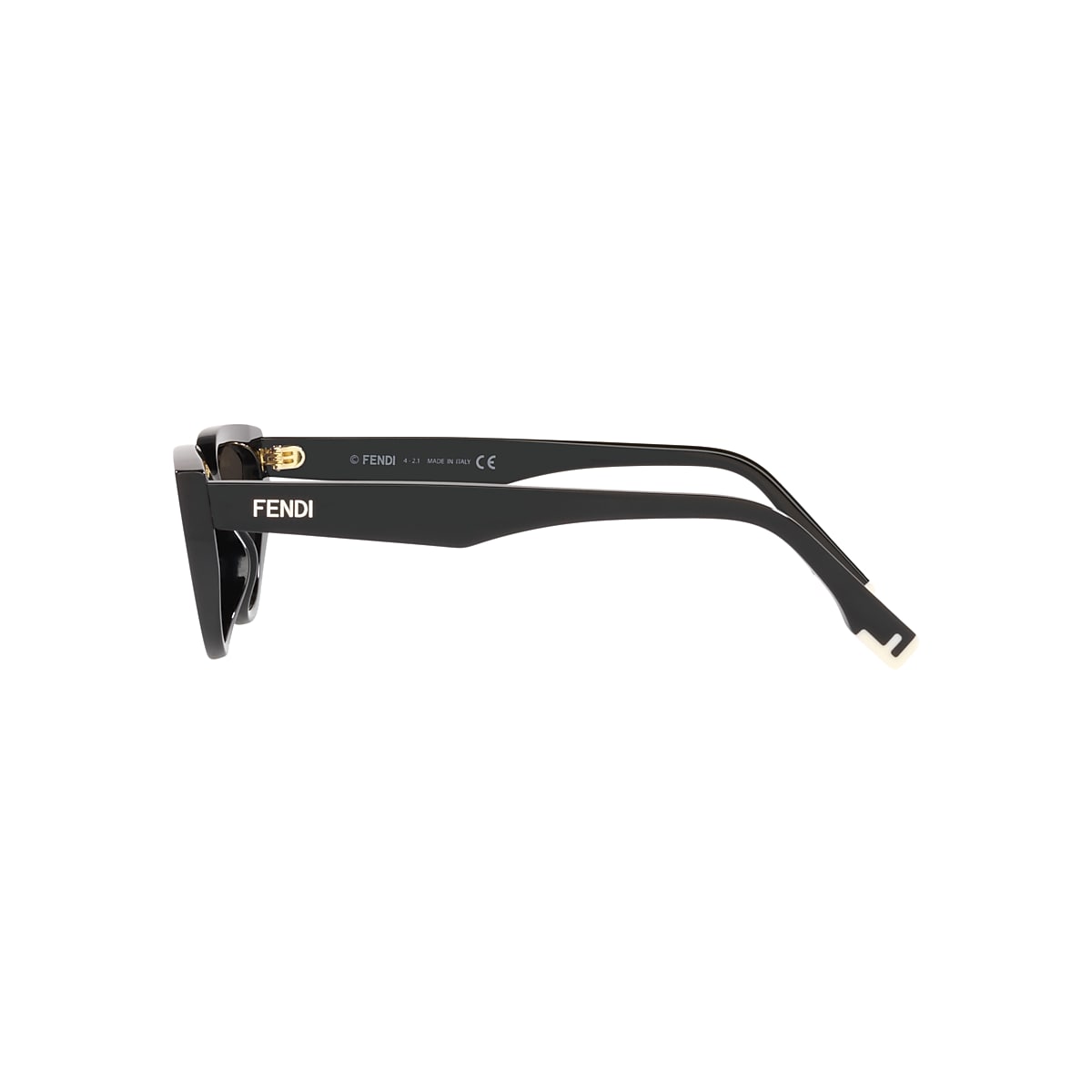 サングラス FENDI Woman Sunglasses Black FE40009I 01a FENDI Way FE40009I 01A Black Cut-Out Cat-Eye Sunglasses With