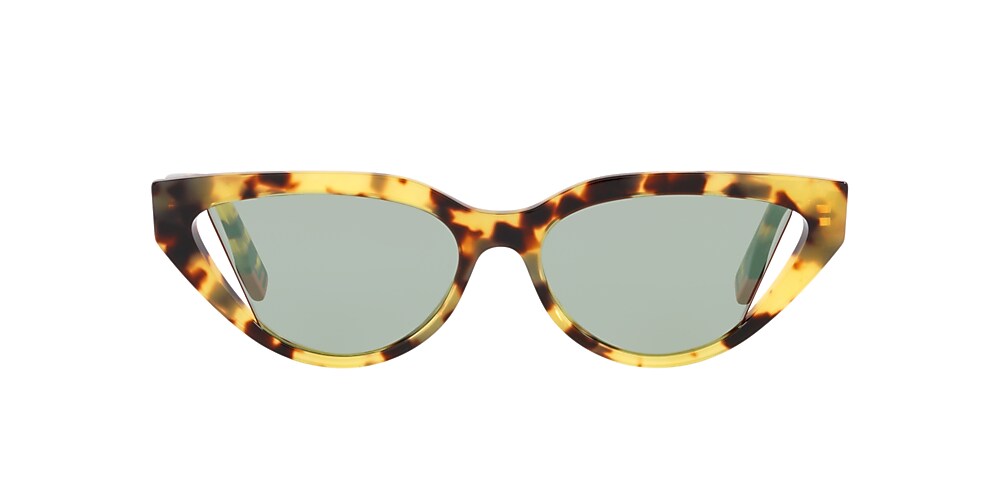 Fendi FE40009I 36 Green & Tortoise Sunglasses | Sunglass Hut USA