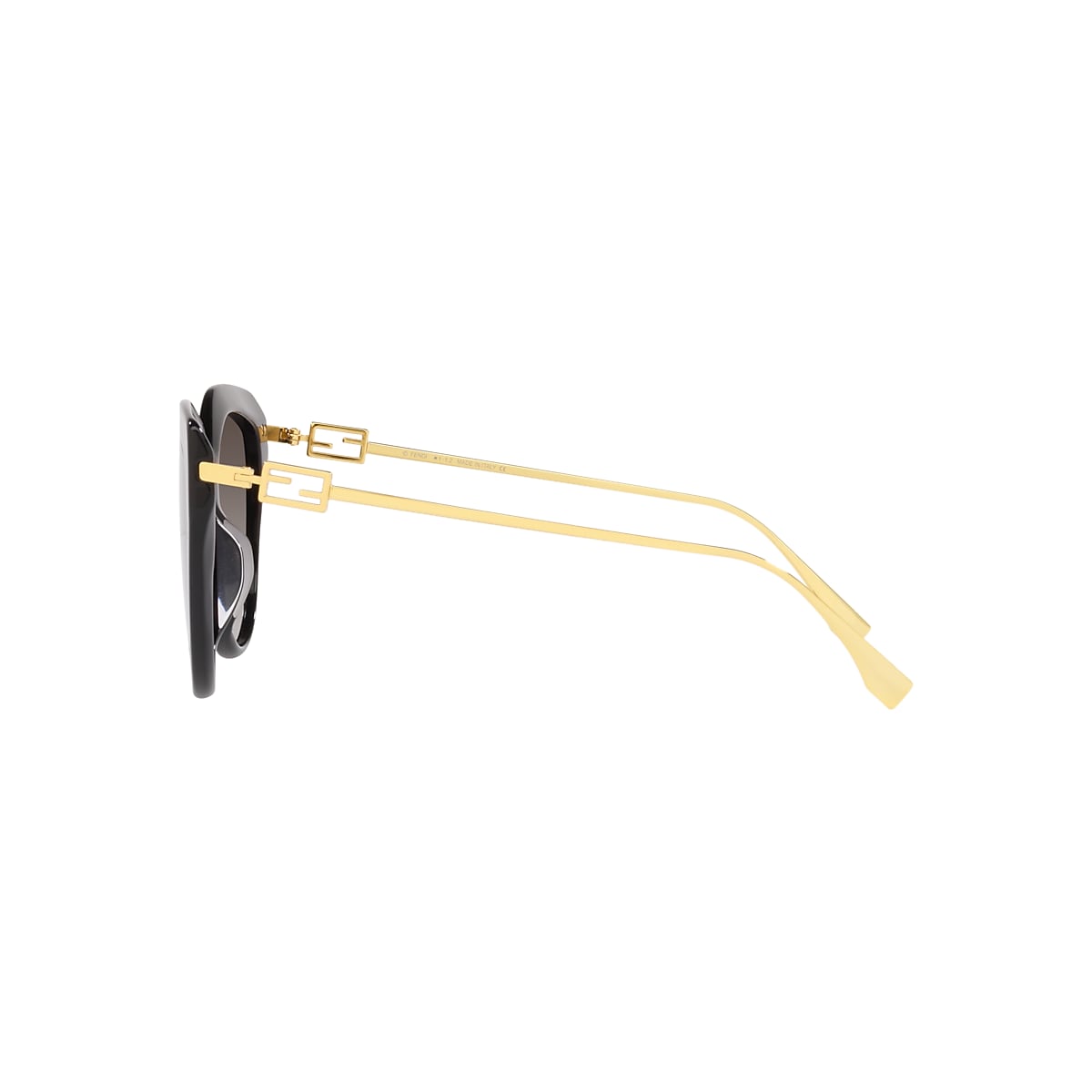 Fendi 51 mm Black;Gold Sunglasses