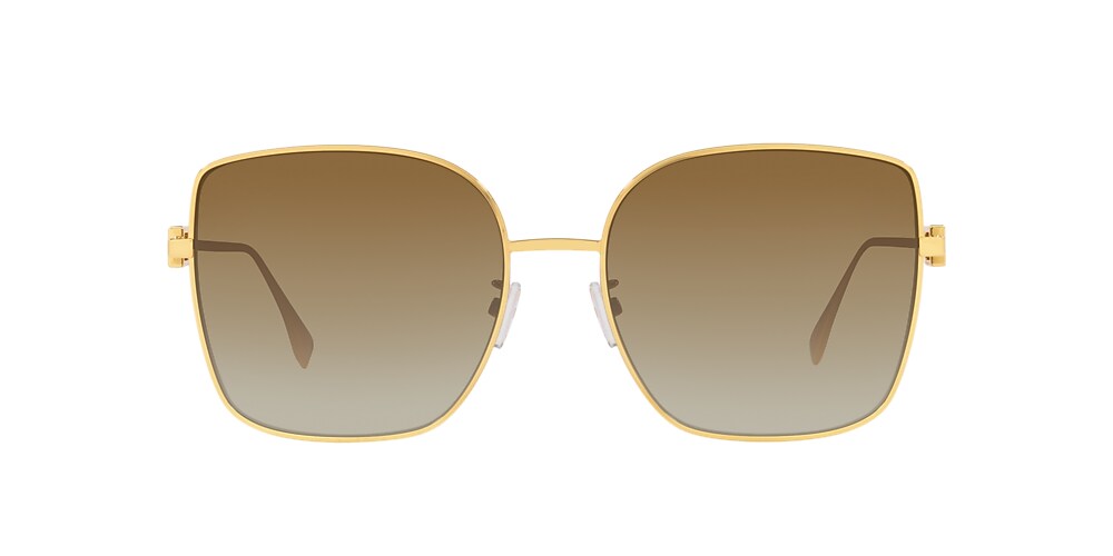 Fendi glasses shop gold frames