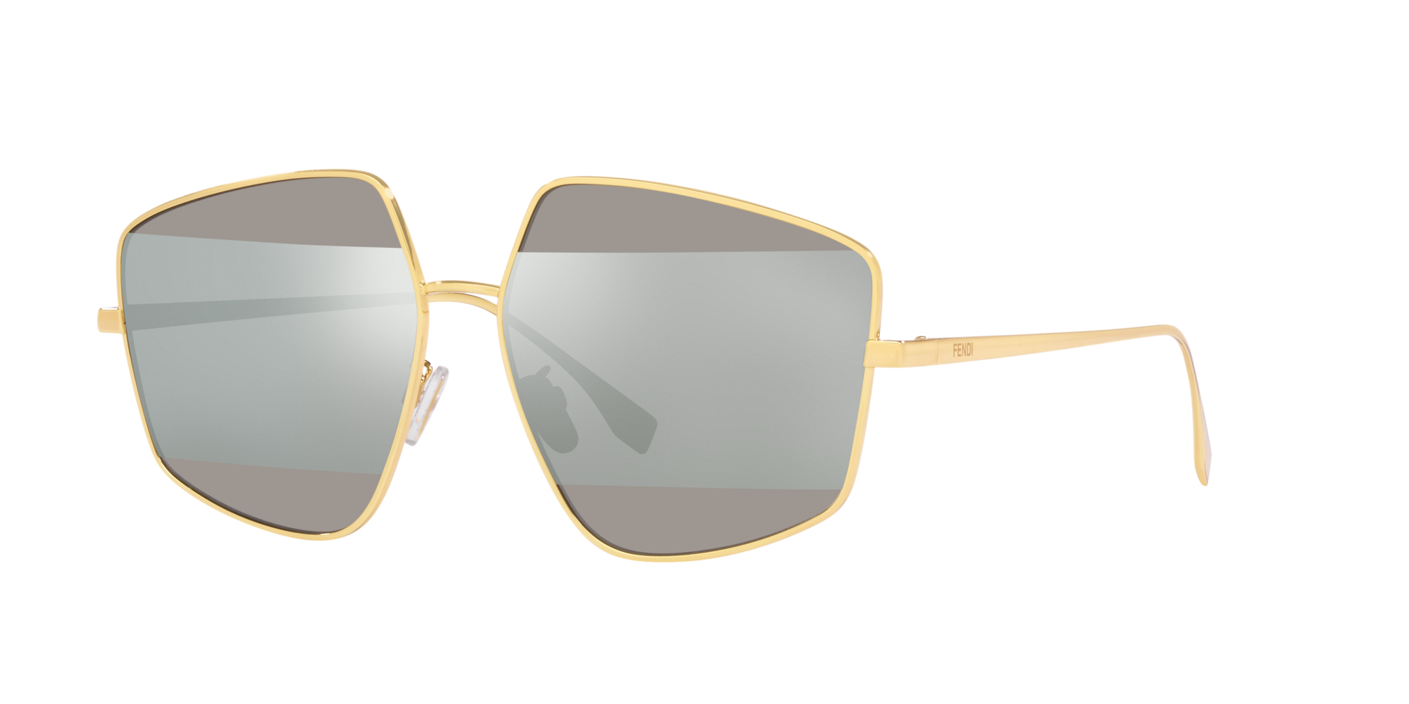 fendi gold colored sunglasses