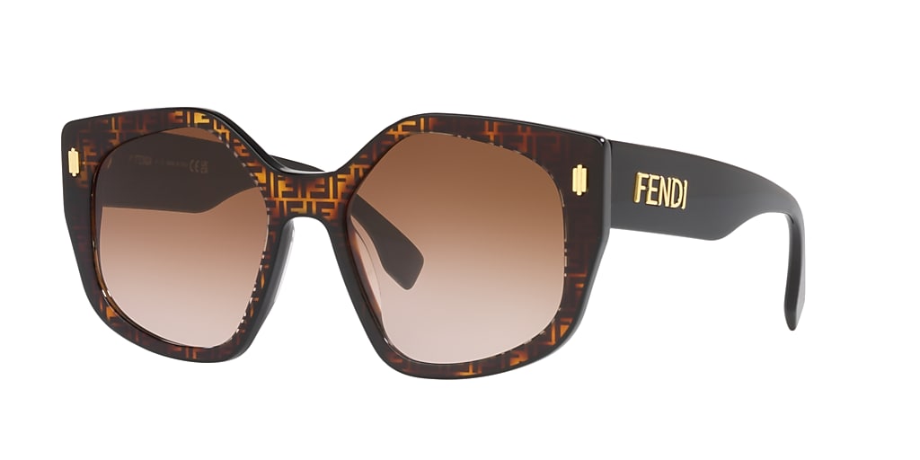 Fendi FE40017I 52 Blue & Tortoise Sunglasses | Sunglass Hut USA