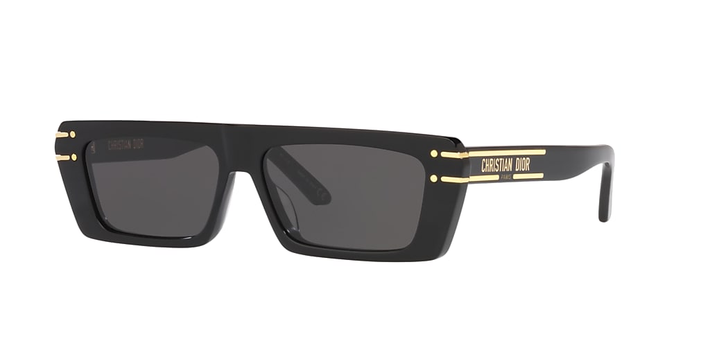 DIOR DiorSignature S2U 54 Grey & Shiny Black Sunglasses | Sunglass Hut USA