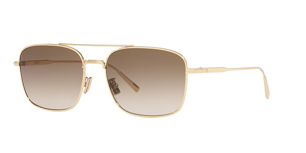 Dior gold cheap frame sunglasses