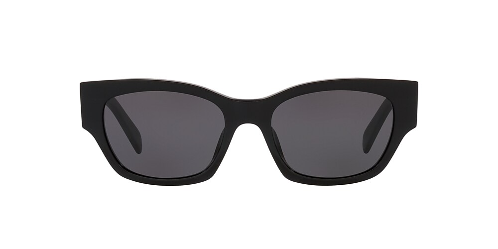 Celine CL40197U 54 Black & Black Shiny Sunglasses | Sunglass Hut USA