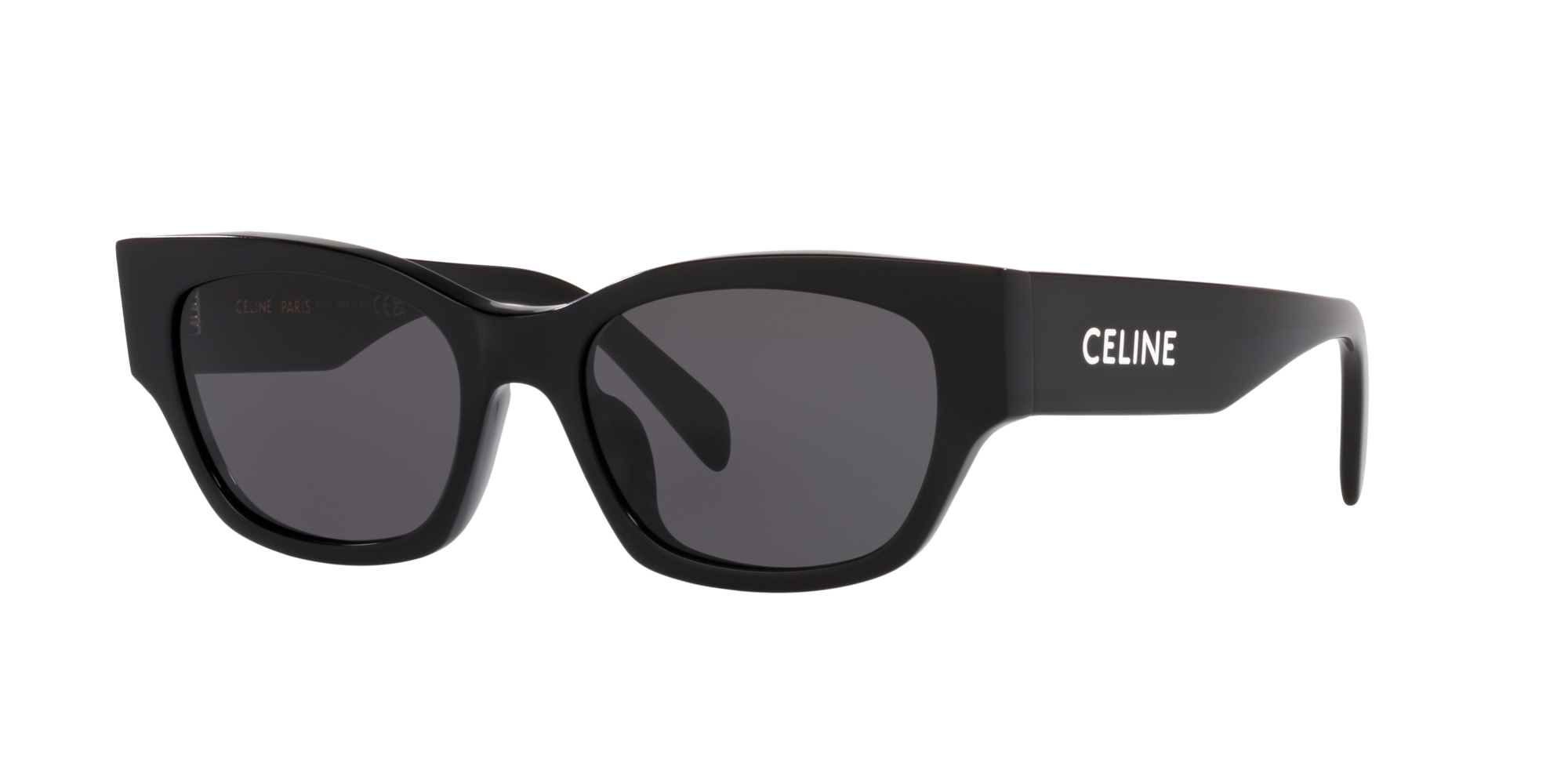 OVERSIZED S002 SUNGLASSES IN ACETATE - TRANSPARENT KHAKI | CELINE