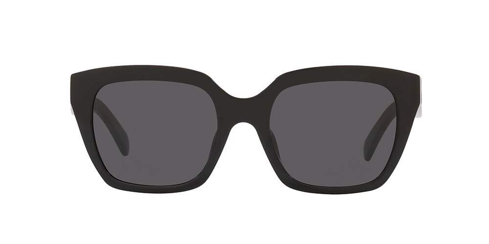 Celine CL40198F 56 Grey & Black Shiny Sunglasses | Sunglass Hut USA