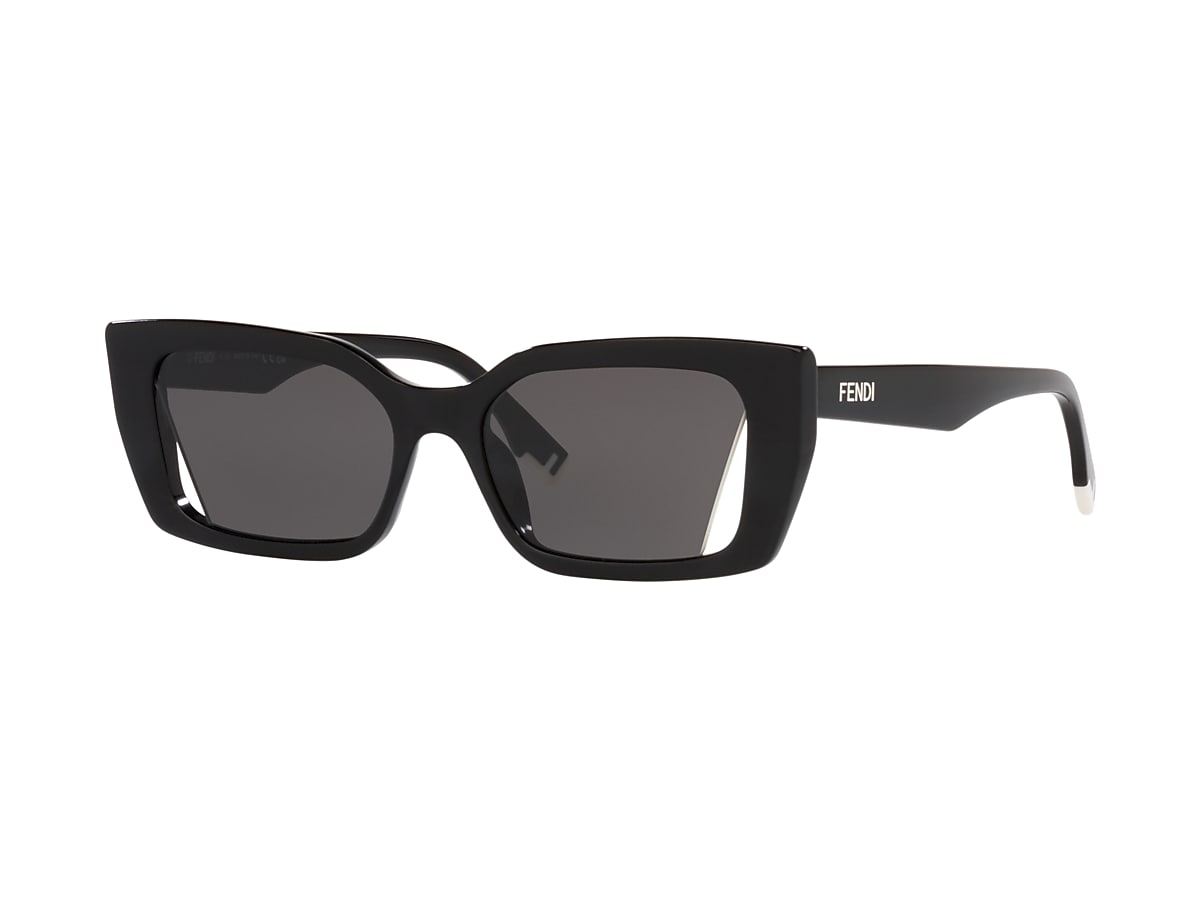 Brand New FENDI Sunglasses FE 40098I 01W Black/Gradient GrayFor