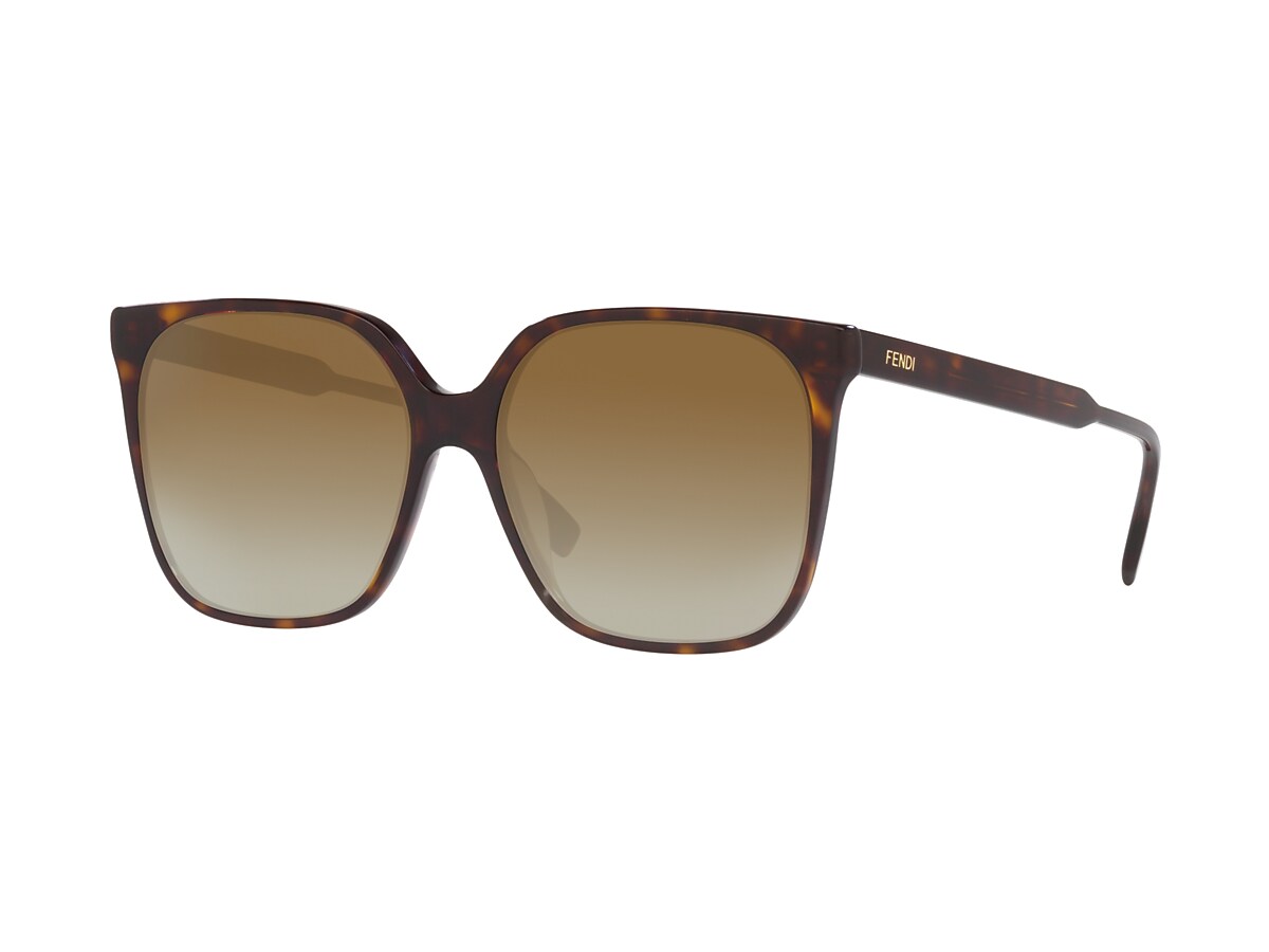 Fendi FE40030I 59 Brown & Tortoise Sunglasses