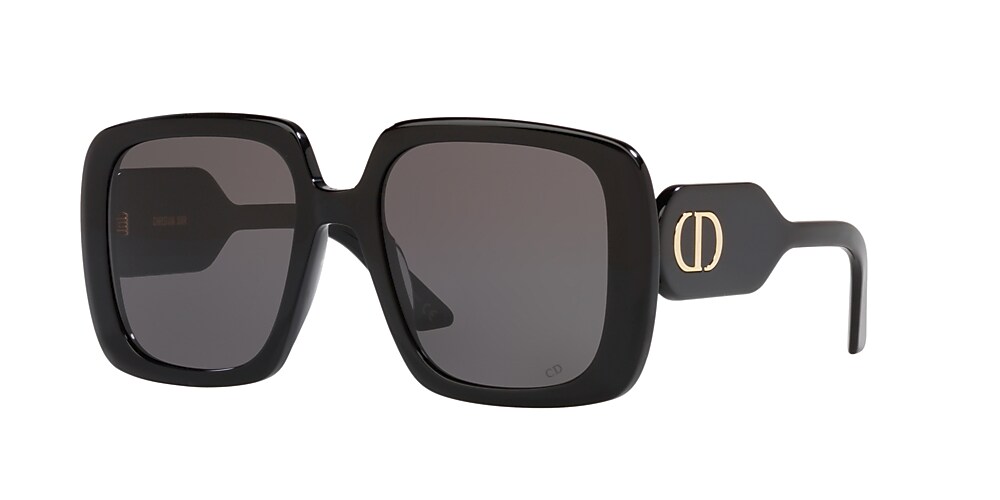 DIOR DiorBobby S2U 55 Grey & Black Shiny Sunglasses | Sunglass Hut USA