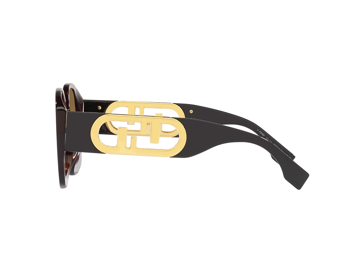 FENDI FE40048U Brown Tortoise - Women Sunglasses, Brown Grad Lens
