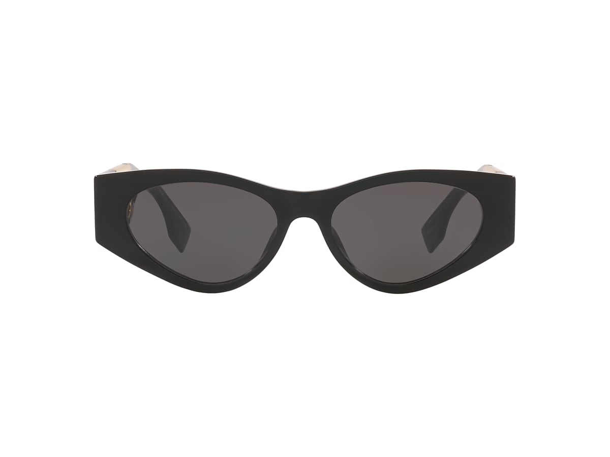 FENDI FN000609 Black Shiny - Female Sunglasses, Grey Lens