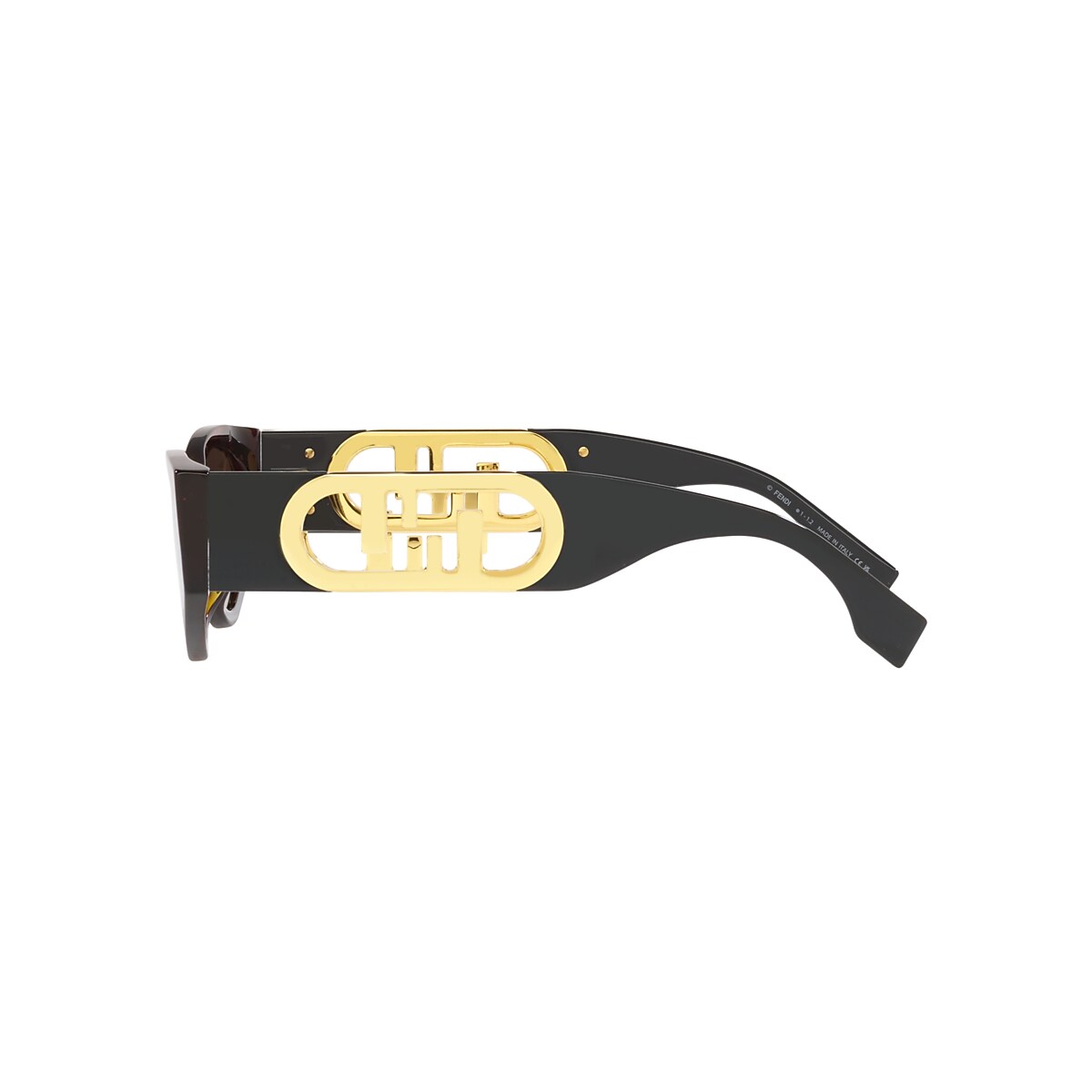 Fendi FE40049I 54 Brown & Brown Tortoise Sunglasses | Sunglass Hut USA