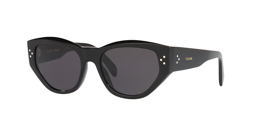 Celine CL40219I 54 Grey & Black Shiny Sunglasses | Sunglass Hut Australia