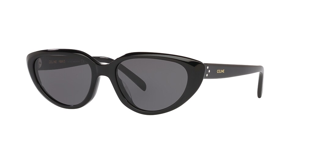 Celine CL40220U 55 Grey & Black Shiny Sunglasses | Sunglass Hut USA