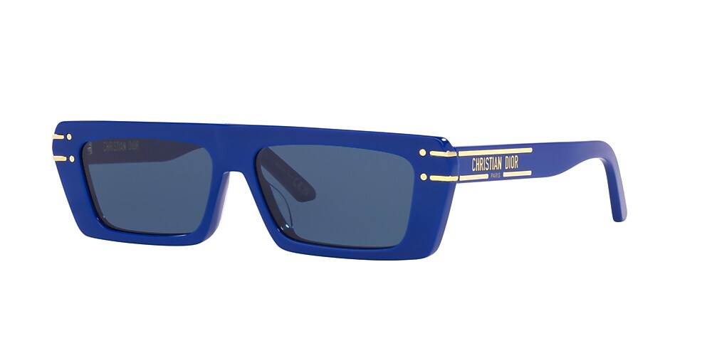 DIOR DiorSignature S2U 54 Bleu Bleu brillant Lunettes de soleil