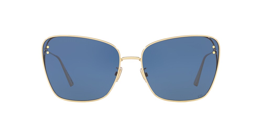 DIOR MissDior B2U 63 Blue & Gold Shiny Sunglasses | Sunglass Hut