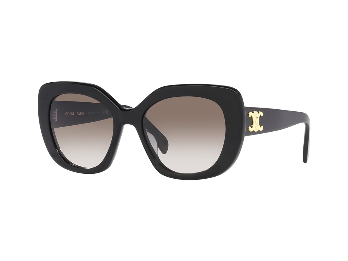Celine CL40226U 55 Brown & Black Shiny Sunglasses