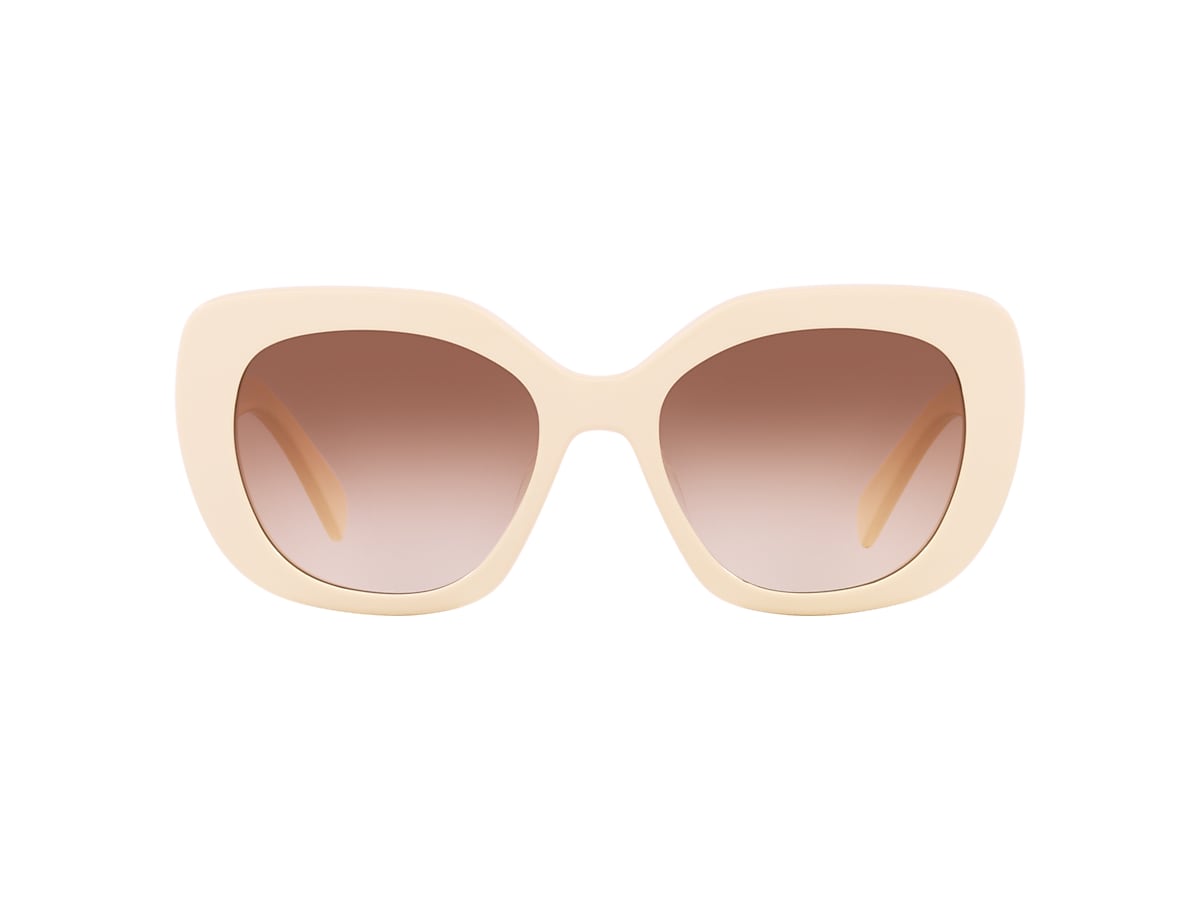 Celine CL40226U 55 Brown & Ivory Sunglasses
