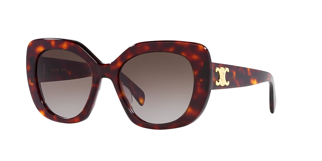 Celine CL40226U 55 Brown & Tortoise Sunglasses | Sunglass Hut USA