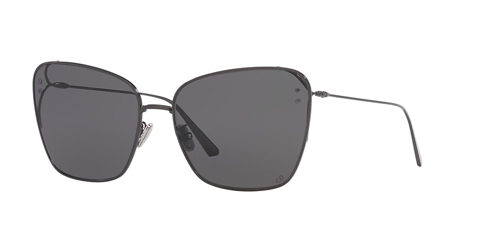 DIOR MissDior B2U 63 Grey & Gunmetal Shiny Sunglasses | Sunglass 