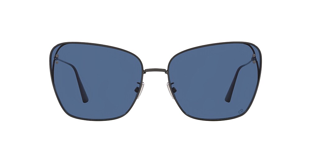 DIOR MissDior B2U 63 Blue & Gunmetal Shiny Sunglasses | Sunglass