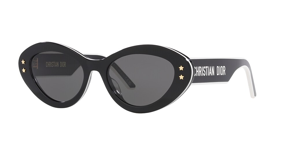 DIOR DiorPacific B1U 53 Smoke & Black Shiny Sunglasses | Sunglass Hut USA