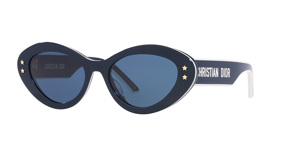 DIOR DiorPacific B1U 53 Blue & Blue Shiny Sunglasses | Sunglass