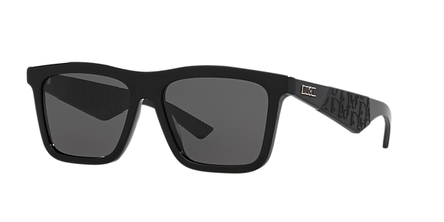 DIOR Dior B27 S1I 56 Smoke & Shiny Black Sunglasses | Sunglass 