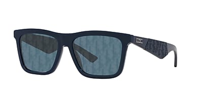 DIOR Dior B27 S1I 56 Smoke & Shiny Black Sunglasses | Sunglass Hut 
