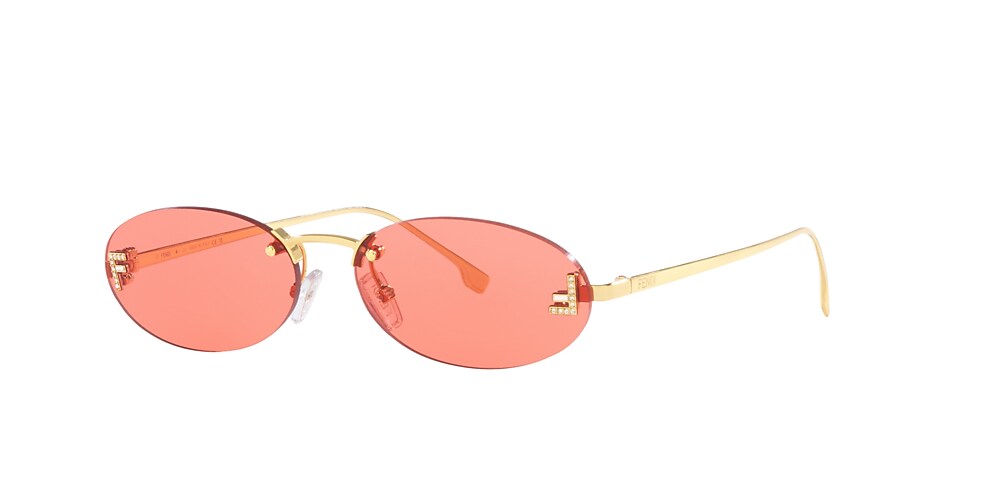 Fendi cheap red sunglasses